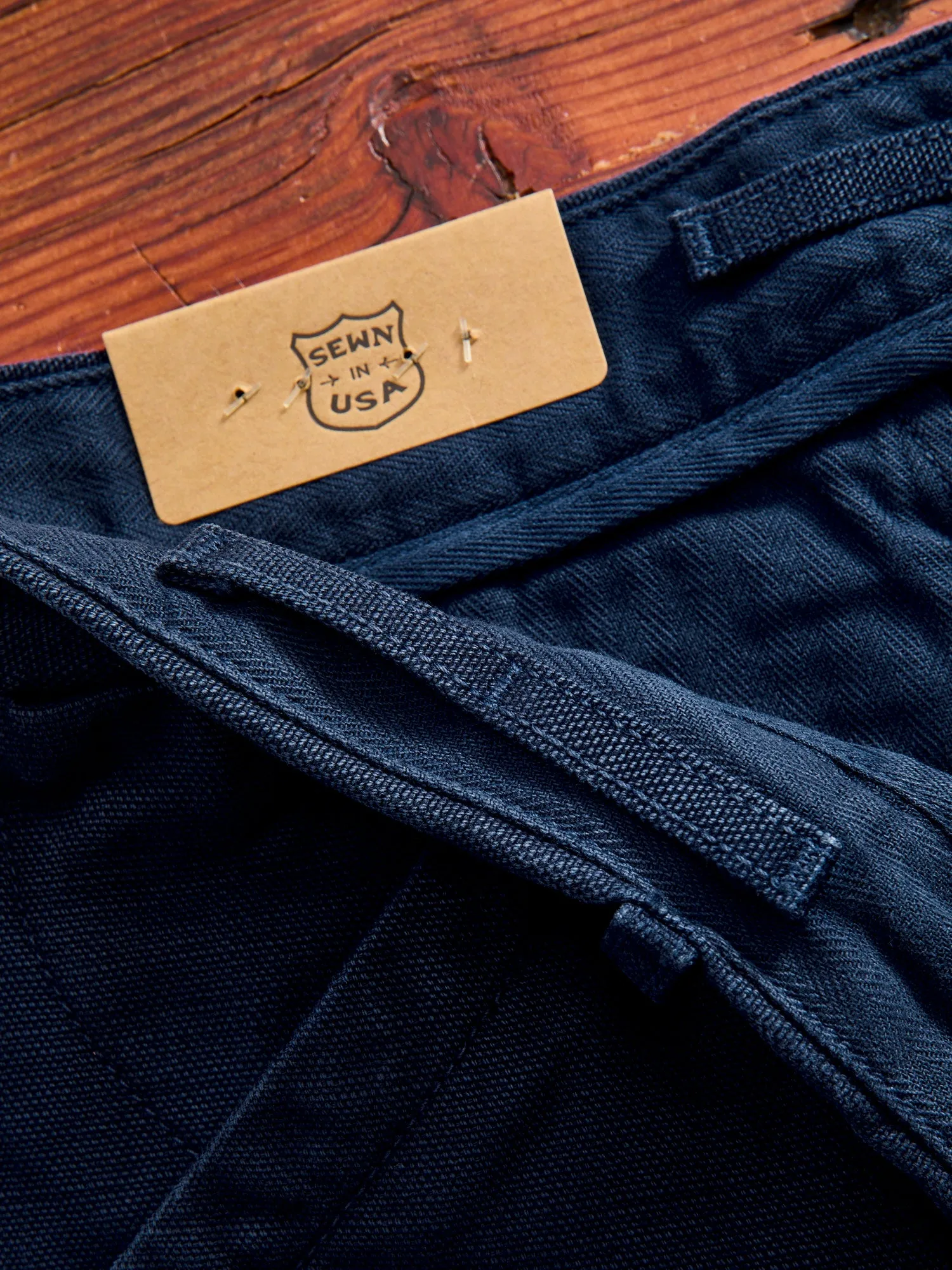 14oz Slub Workers Chino in Navy