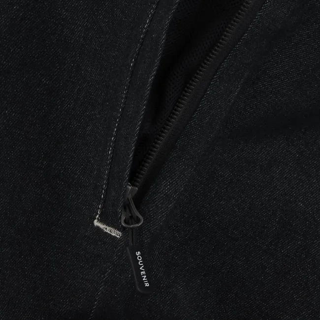 3 Ply Denim Pant | Black