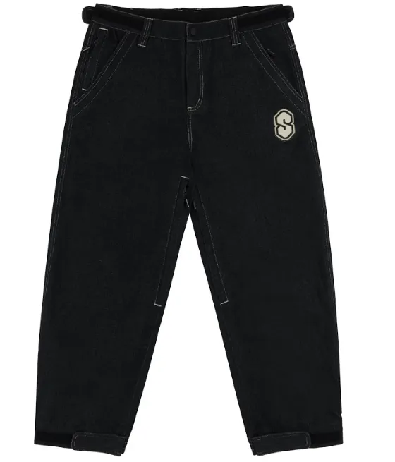 3 Ply Denim Pant | Black