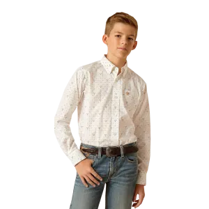 Ariat Kid's Classic Fit Edmond White Shirt