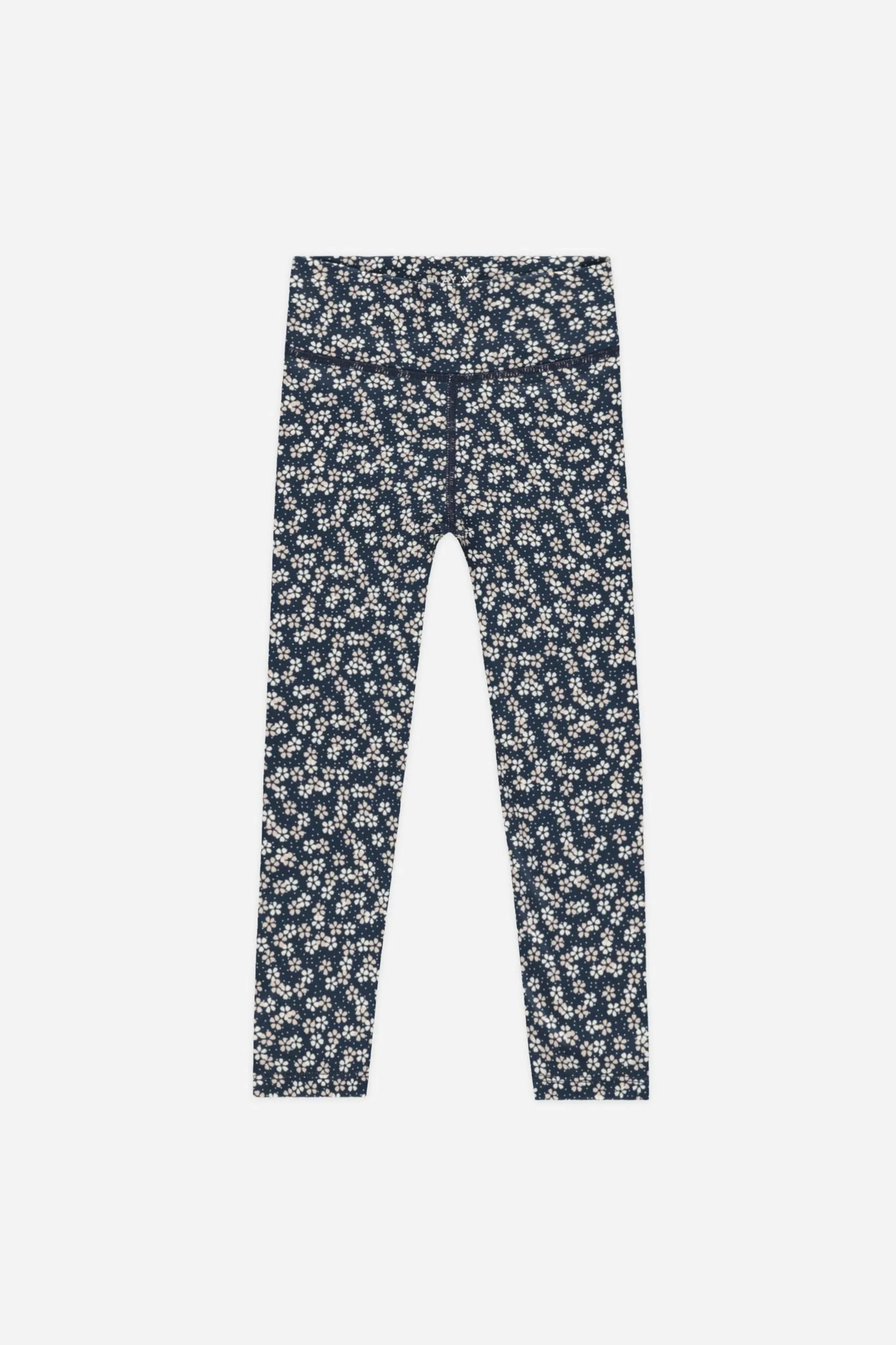 Basic Legging | Blue Floral Indigo