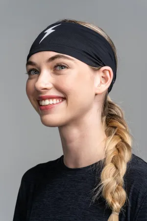 BRUCE BOLT Wide Performance Knit Headband - BLACK