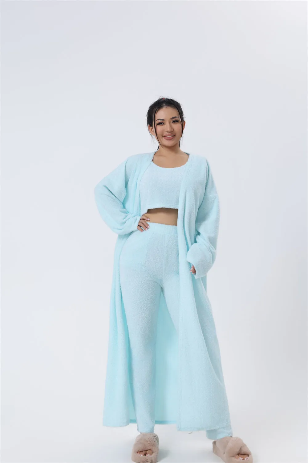 Cozy 3 Piece Lounge Pajama Set for Women