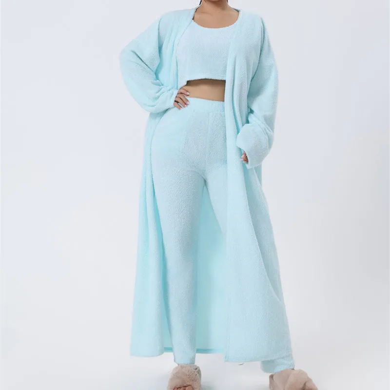 Cozy 3 Piece Lounge Pajama Set for Women