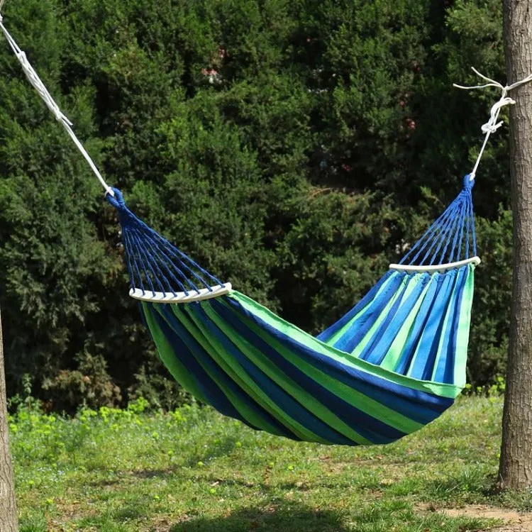 Double Size Cotton Hammock Blue