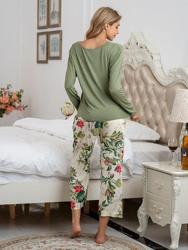 Floral Print Modal Cotton Lounge Set