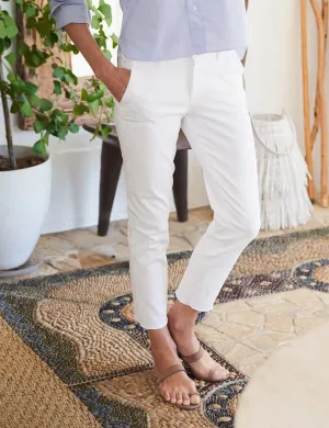 Frank & Eileen - The Wicklow Italian Chino in White Denim