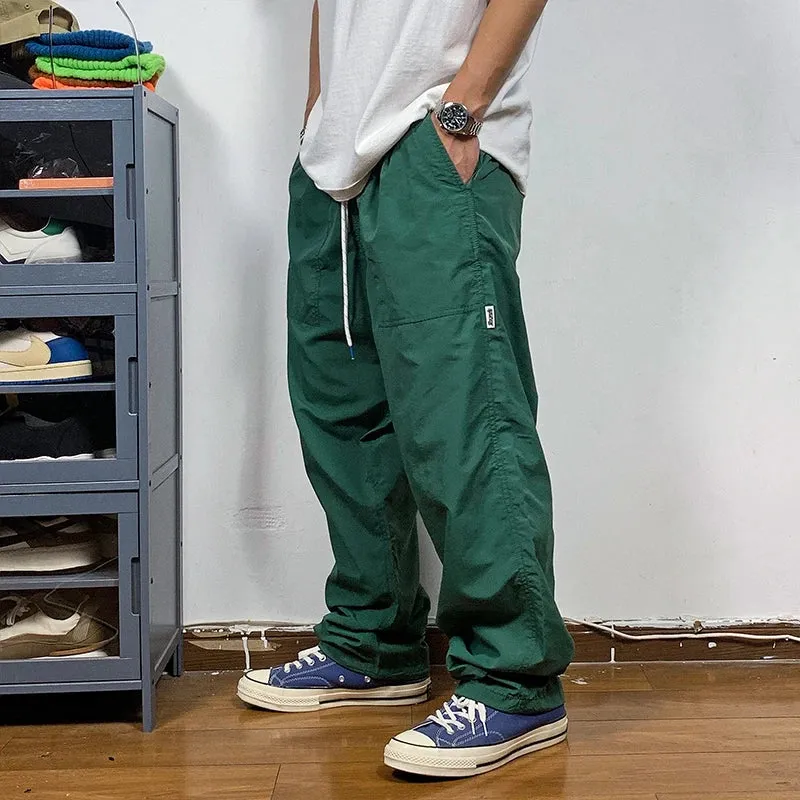 Japanese Streetwear Loose Trendy Cargo Pants Men Clothing Casual Trousers