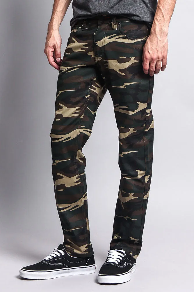 Men's Camo Slim Fit Pants