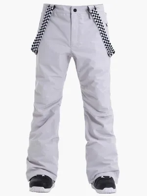 Men's Grey Highland Bib Waterproof Ski Snowboard Pants