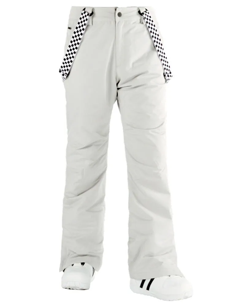 Men's Grey Highland Bib Waterproof Ski Snowboard Pants