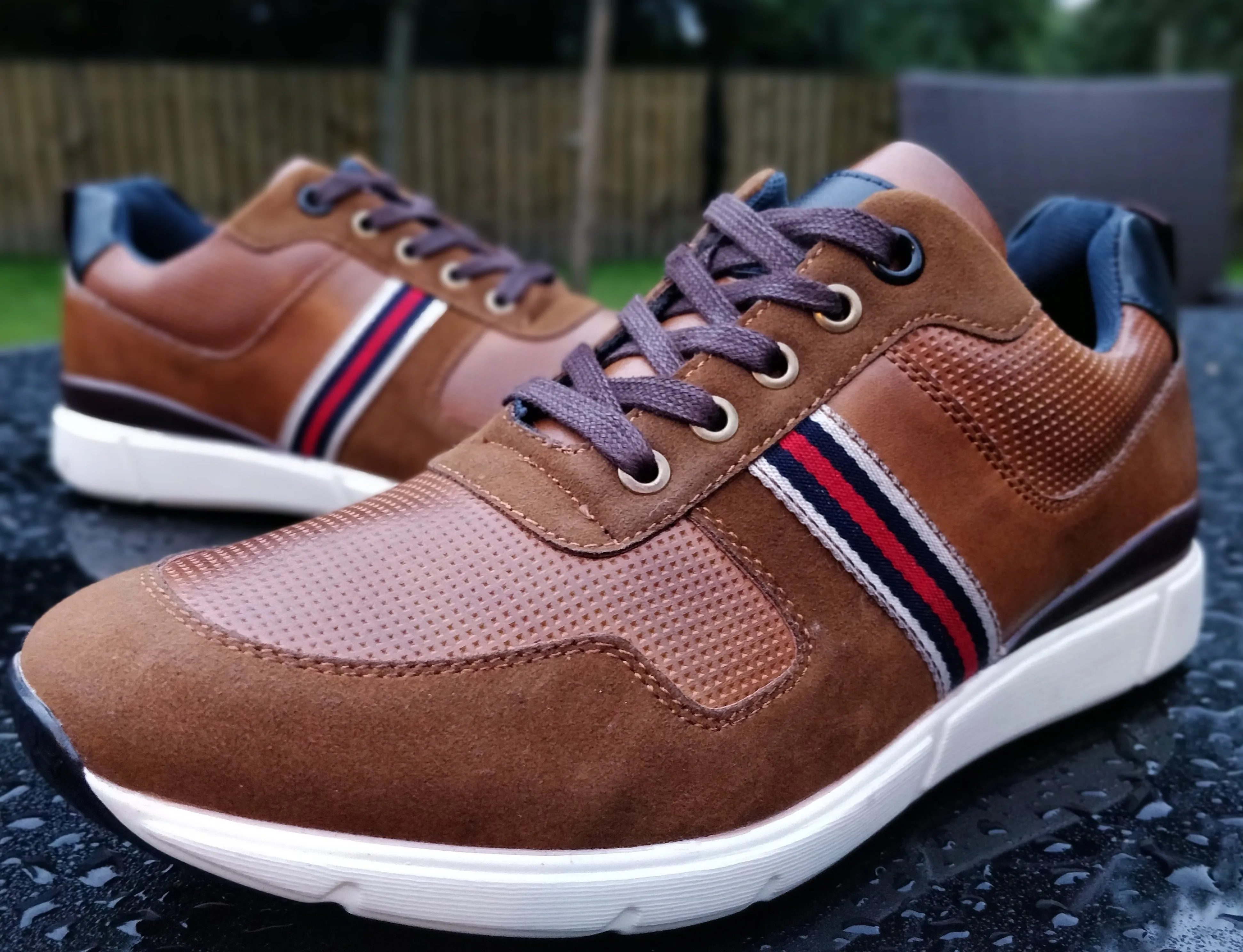 Mens Smart Tan Trainer "Jack" Soft Comfort Value