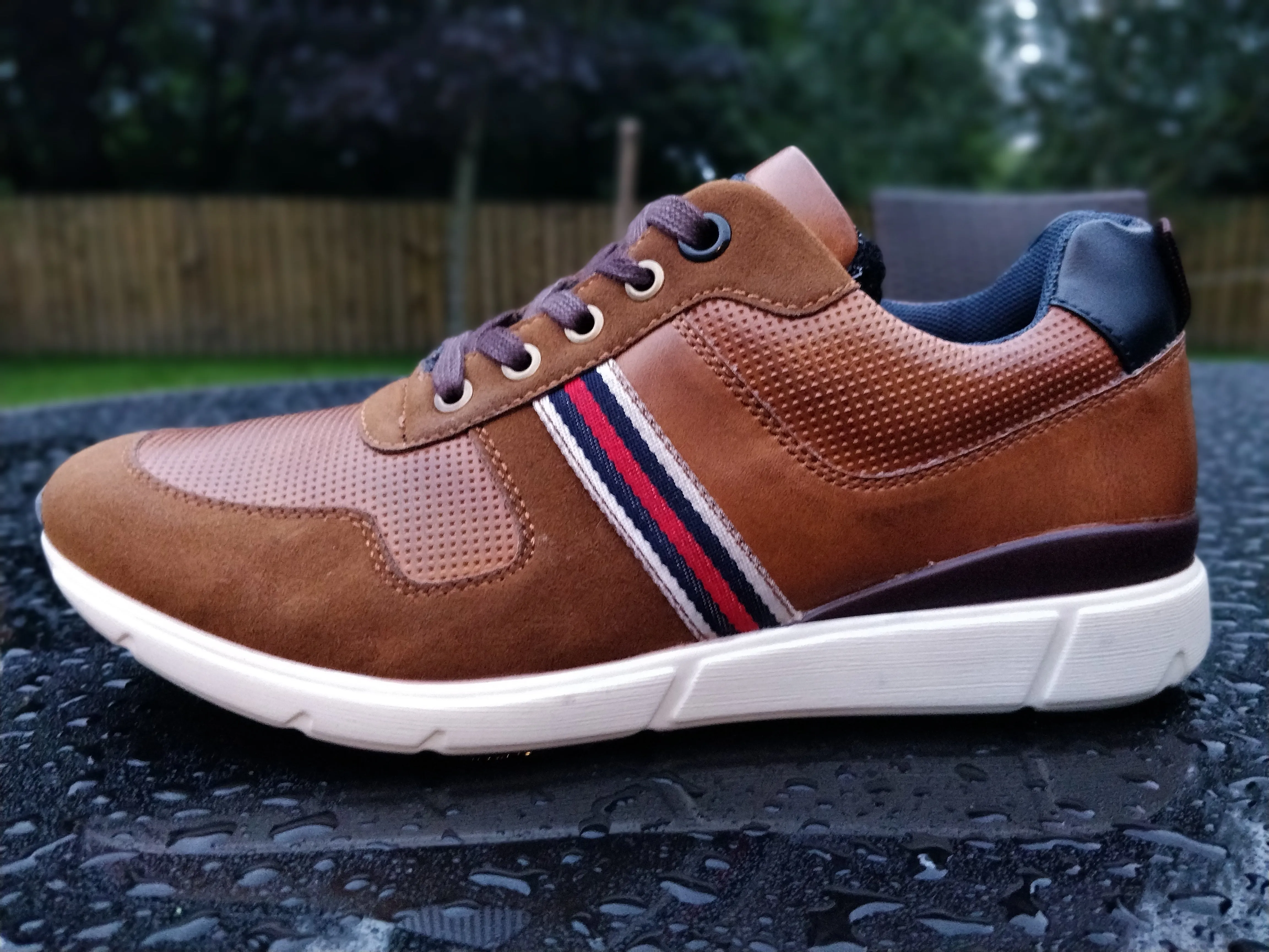 Mens Smart Tan Trainer "Jack" Soft Comfort Value