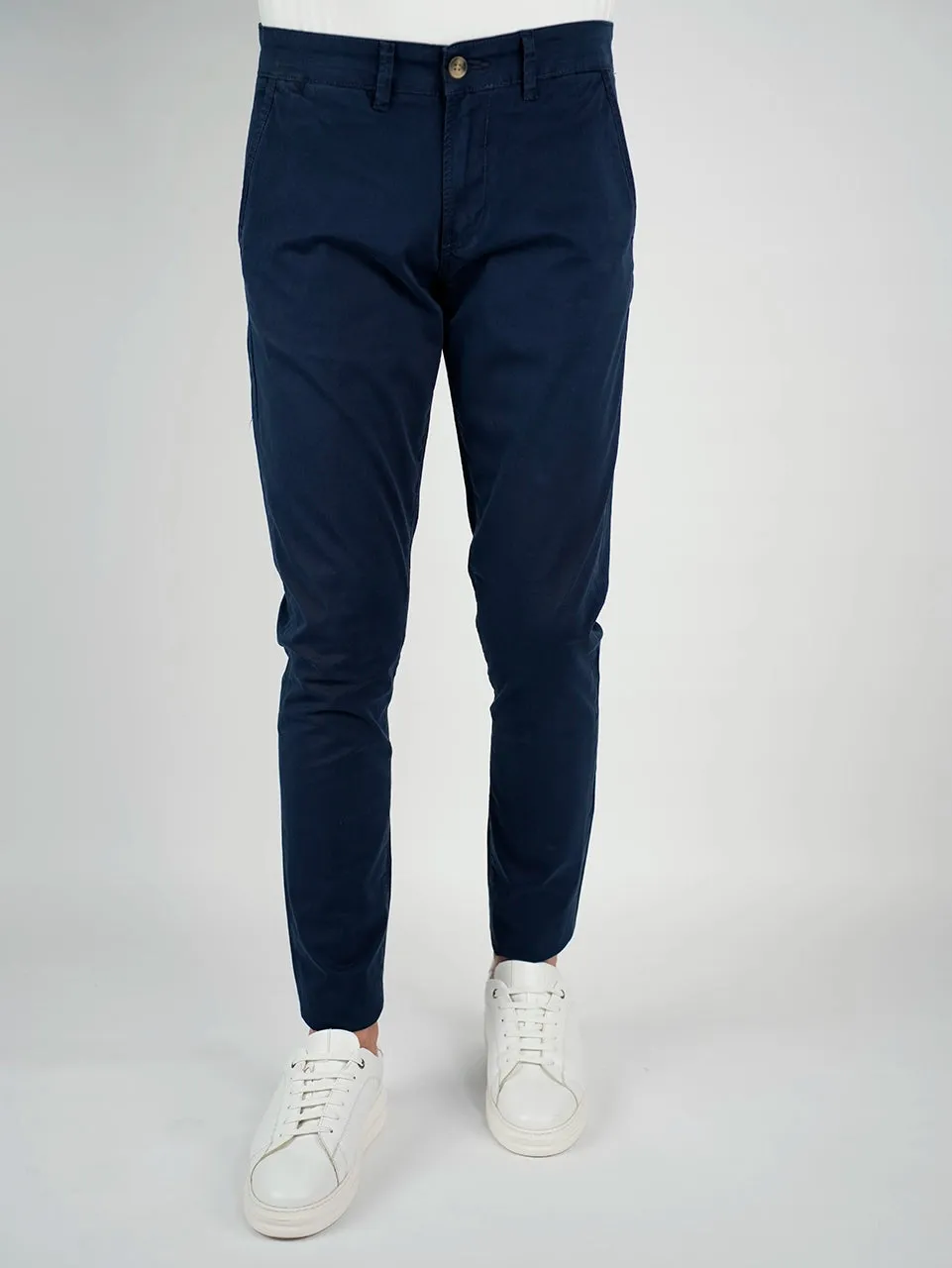 Navy Sport Chic Chino Pants