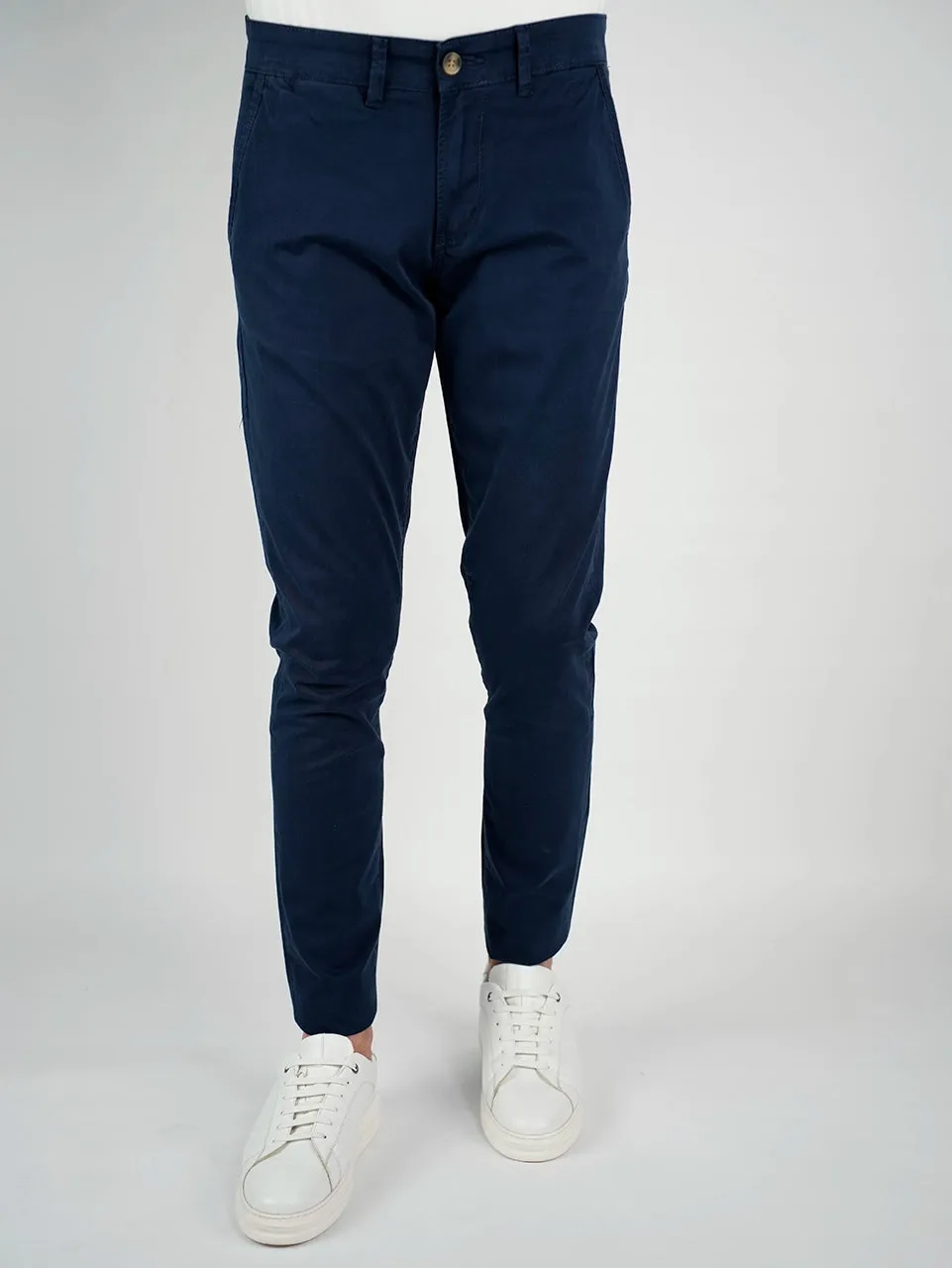 Navy Sport Chic Chino Pants