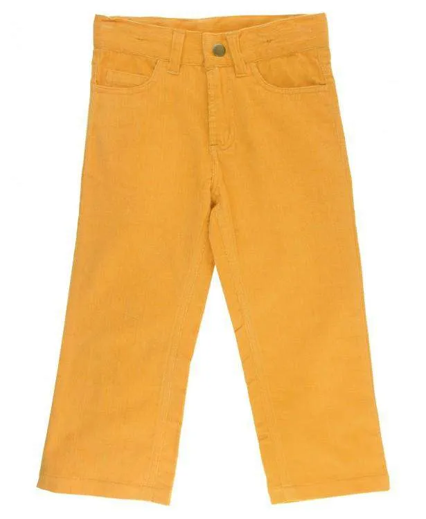 RuggedButts ~ Golden Yellow Straight Corduroy Pants