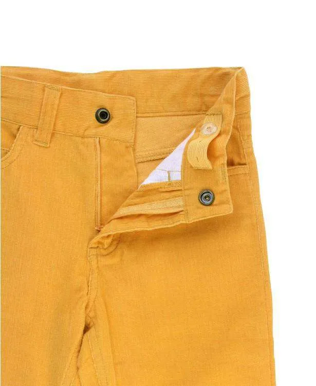 RuggedButts ~ Golden Yellow Straight Corduroy Pants