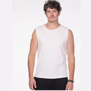 Slim Fit Mens Tank | White