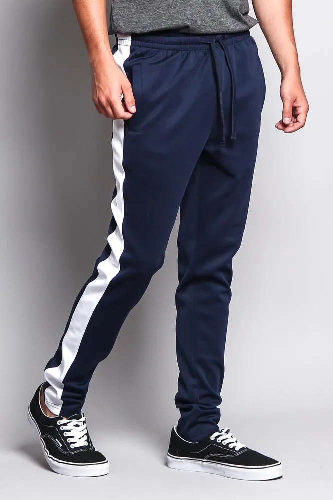 Slim Fit Striped Track Pants