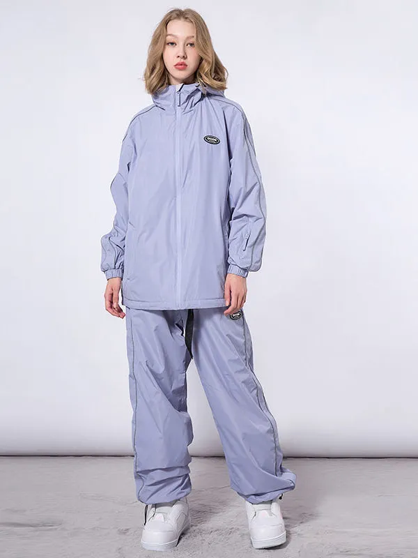 Women's Dook Snow Track Stripe Snowboard Jacket & Pants Snowsuit