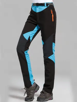 Women's Softshell Skiing Pants / Fleece Outdoor Trekking Trousers - SF0716